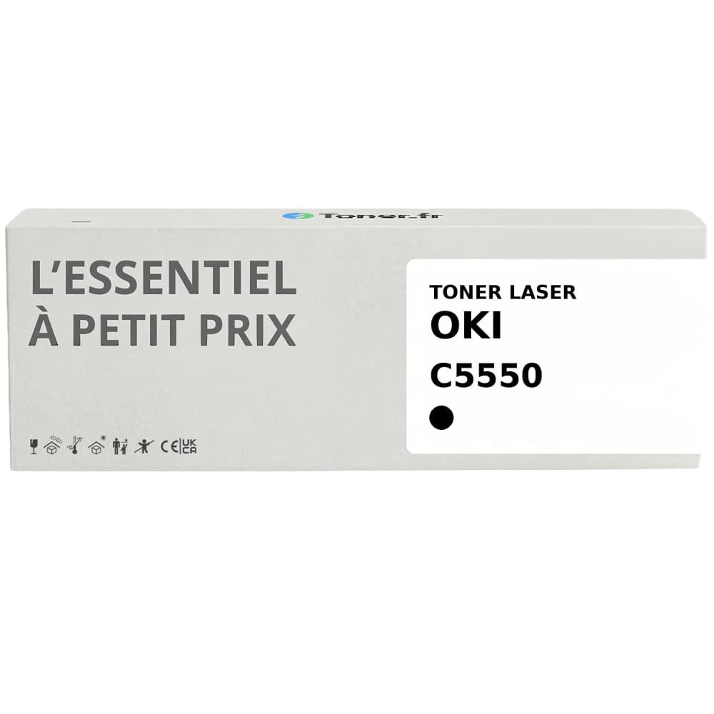 Toner compatible Oki C5550 Noir