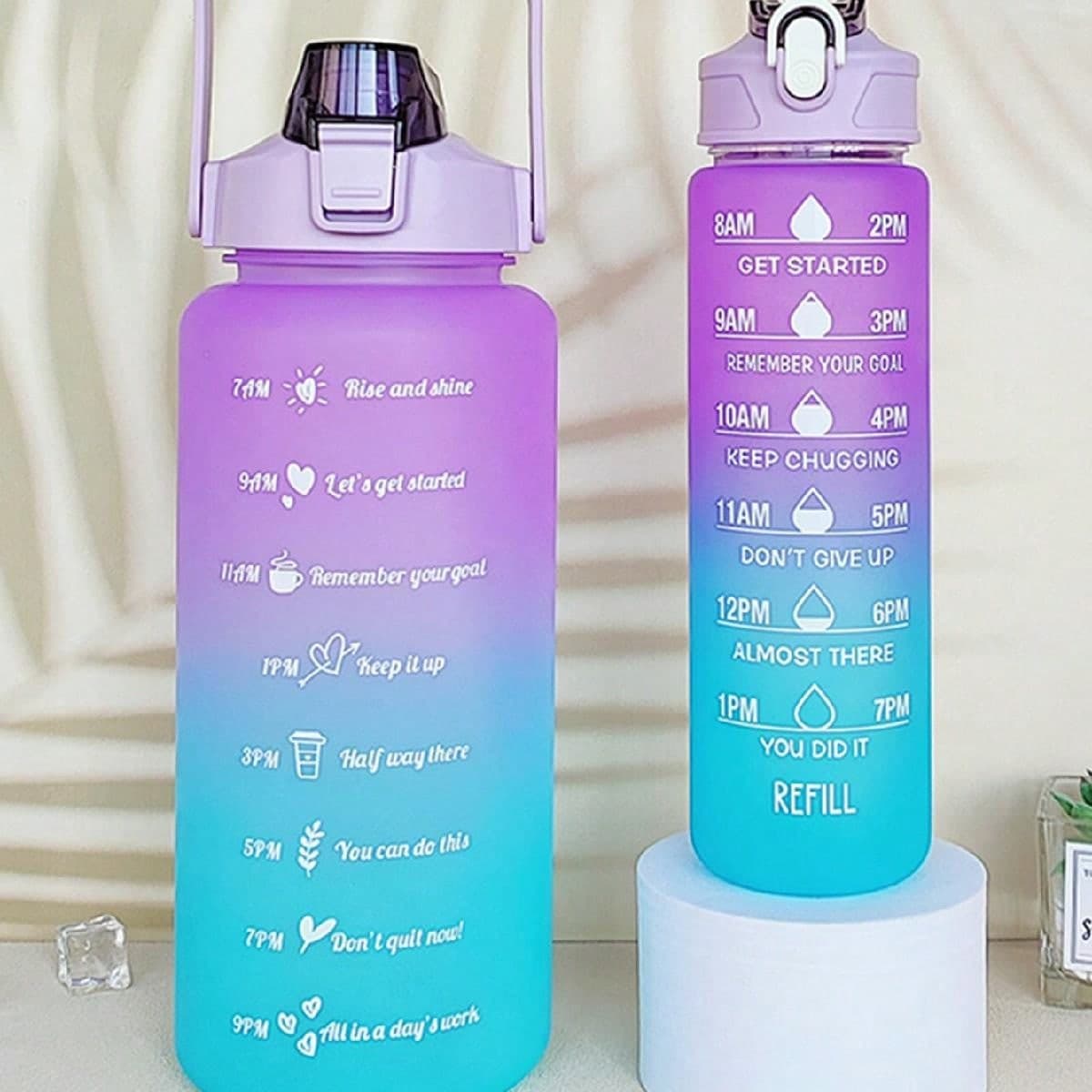 1 Ensemble, Bouteilles D'eau Motivantes, Bouteilles D'eau, Tasses D'eau De Sport, Gobelets De Boisson Portables, Vaisselle D'été, Pour Le Camping,