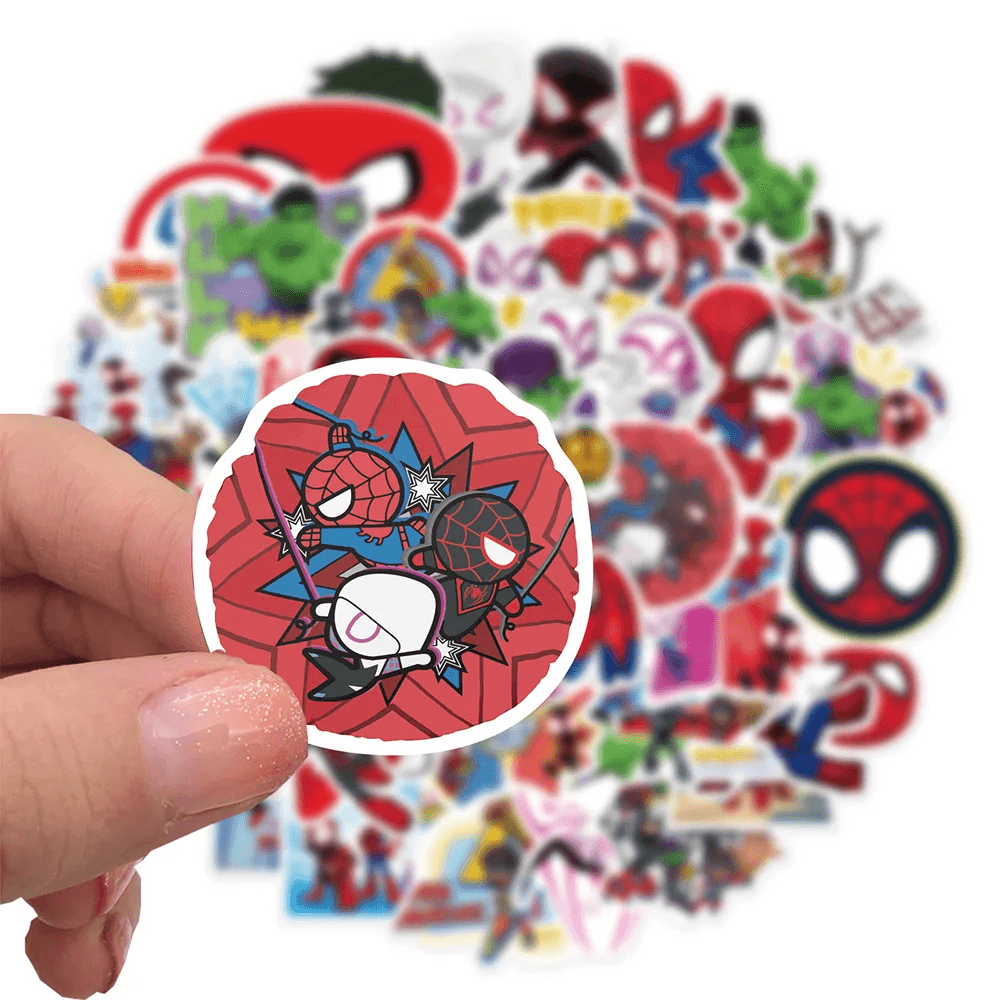 50 pièces Autocollants de dessin animé et ses incroyables amis, jouet pour enfants, autocollant imperméable DIY pour bagages, guitare, skateboard