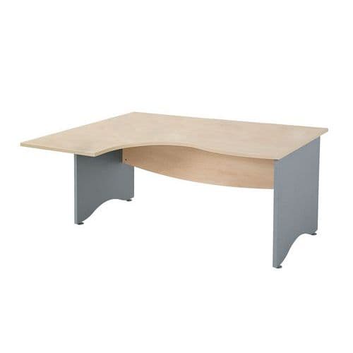 Bureau Compact L180 Retour Gauche Pieds Pa Nn-alu- Galaxy